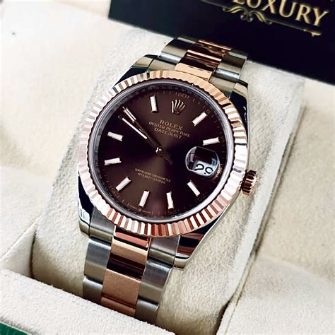 rolex datejust 36mm chocolate dial|rolex datejust 41mm rose gold.